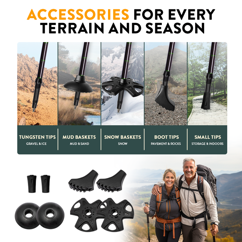 Rubber Tips | Hiker Hunger Outfitters - Best Hiking Gear!