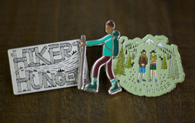 The Mountains are Calling Enamel Pin | Hiker Hunger Outfitters - Best Hiking Gear!