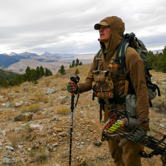 Walking sticks can be used for more than hiking and camping, like hunting!