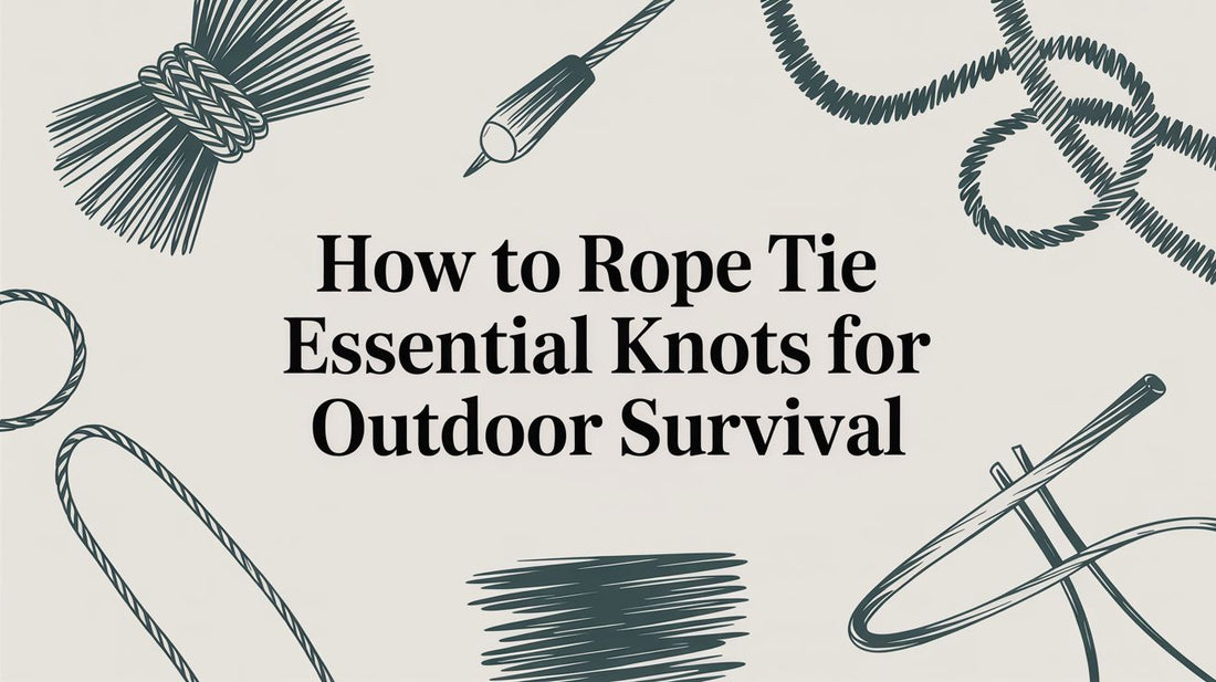 How to Rope Tie Essential Knots for Outdoor Survival