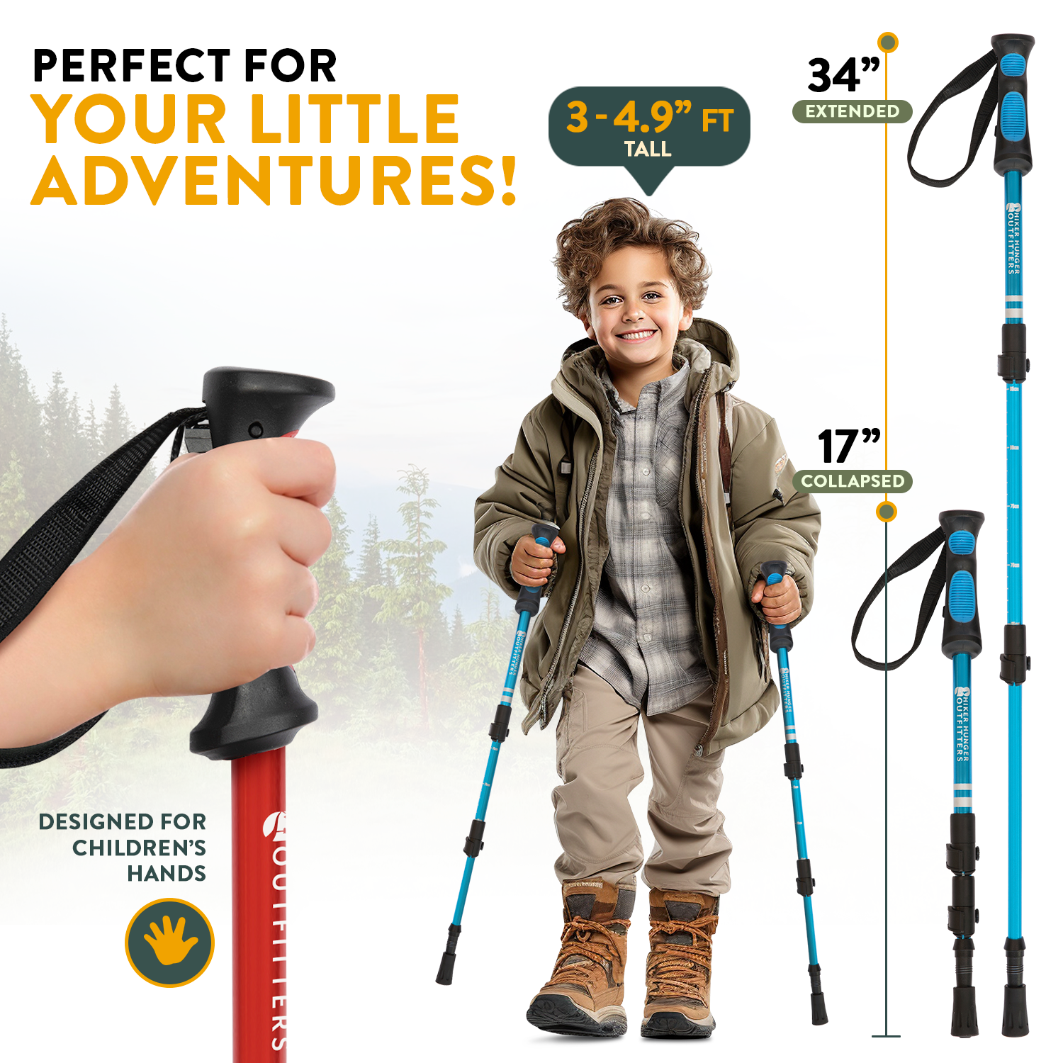 Kids hiking deals stick