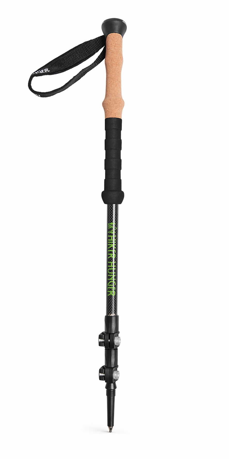 Single 100% Carbon Fiber Trekking Pole