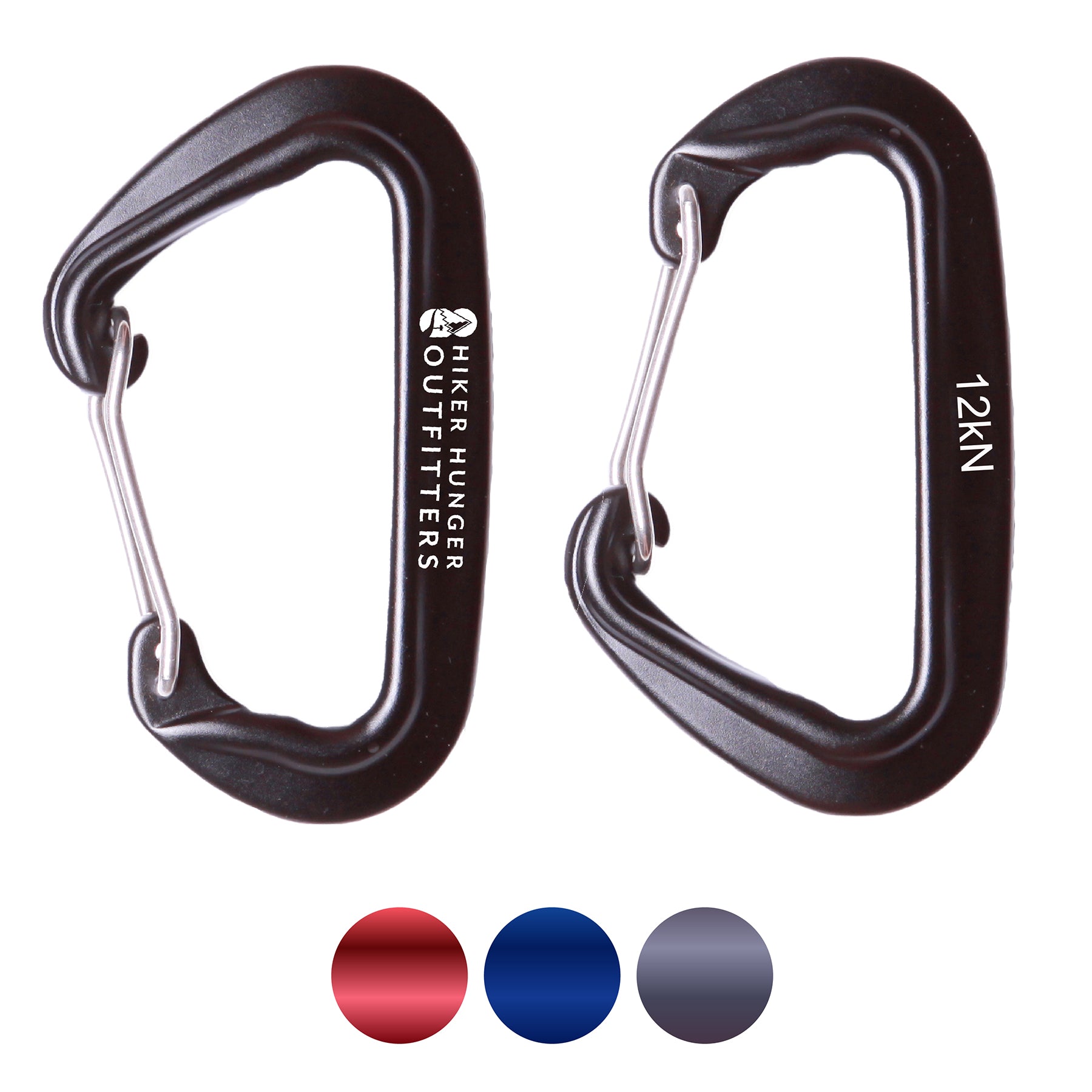 Aluminum Wire Gate Carabiners | Hiker Hunger Outfitters - Best Hiking Gear!