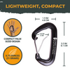 Aluminum Wire Gate Carabiners | Hiker Hunger Outfitters - Best Hiking Gear!