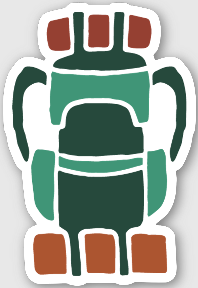Hit the Trail Sticker | Hiker Hunger Outfitters - Best Hiking Gear!
