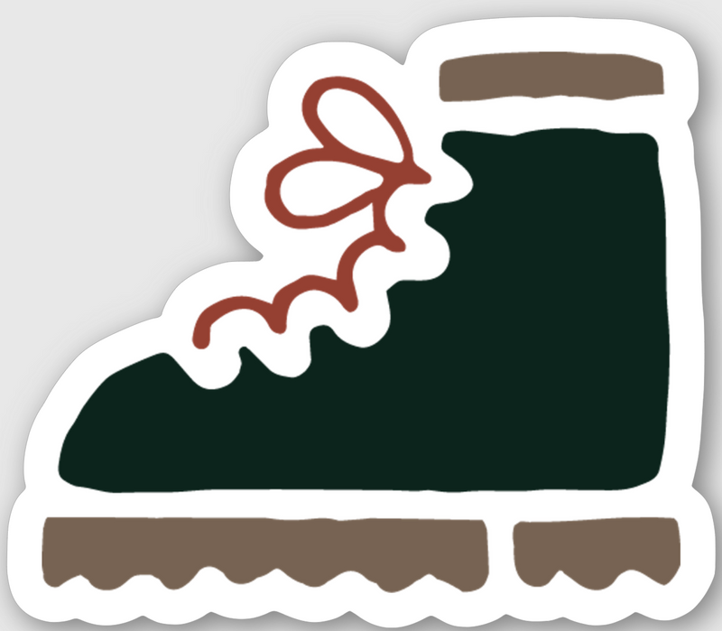 Happy Trails Sticker | Hiker Hunger Outfitters - Best Hiking Gear!