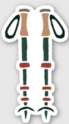 Hiker Hunger - Trekking Poles Sticker - Best Hiking Gear!