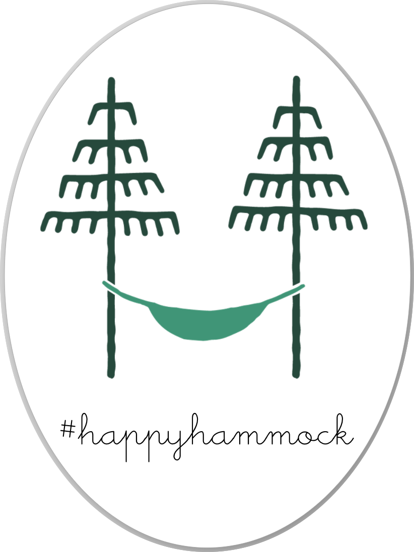 Happy Hammock Sticker | Hiker Hunger Outfitters - Best Hiking Gear!